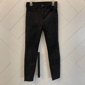 Black wash American eagle high rise jegging